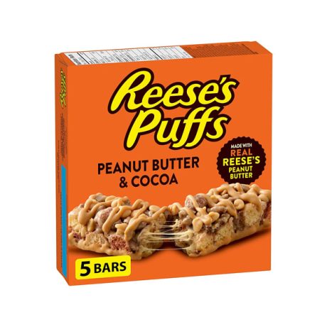 【2024 Flash Sale + Free Shipping】Reese 120g/ 4.2oz Puffs Treats Peanut Butter & Cocoa Cereal Bars