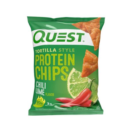 【2024 Flash Sale + Free Shipping】Quest 1.1 Ounce Nutrition Chili Lime Tortilla Style Protein Chips - Pack of 12