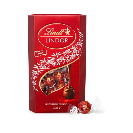 【2023 Limited Time Deals + Free Shipping】Lindt Lindor 600g Milk Chocolate Truffles Box Extra Large - Approx 48 balls