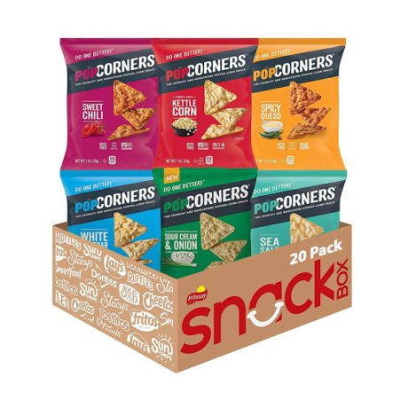 【2023 Special Deals + Free Shipping】Popcorners 1 Ounce 20 Packs Snack Variety Pack